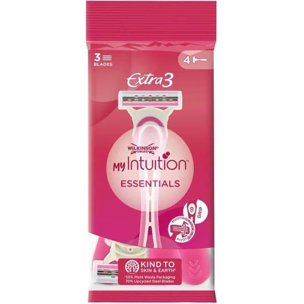 Maquinilla WILKINSON Extra 3 my intuition essentials, pack 4 uds - 1 ud - Imagen del producto en Findit
