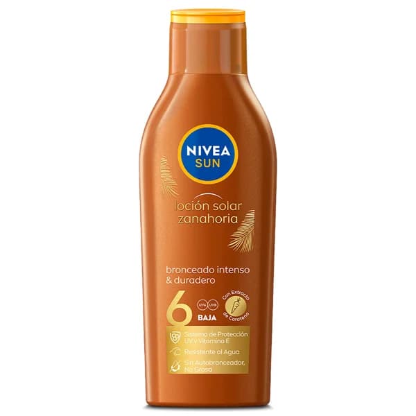 Leche solar zanahoria spf 6 Nivea bote 200 ml - 0.27 l - Imagen del producto en Findit