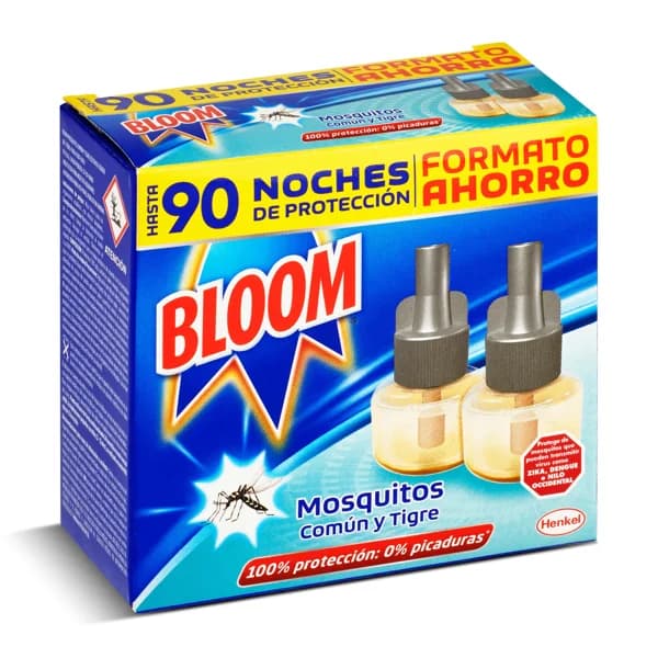 Insecticida eléctrico antimosquitos recambio Bloom caja 2 unidades - 2.85 ud - Imagen del producto en Findit