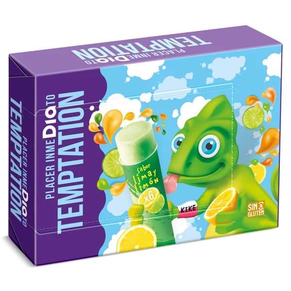 Helado tropical lima-limón 6 unidades Temptation de Dia estuche 672 g - 0.67 kg - Imagen del producto en Findit