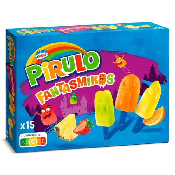 Helado pirulo fantasmikos 15 unidades Nestlé caja 240 g - 0.24 kg - Imagen del producto en Findit