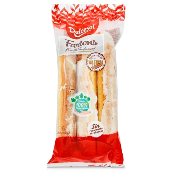 Fartons Dulcesol bolsa 120 g - 0.12 ud - Imagen del producto en Findit