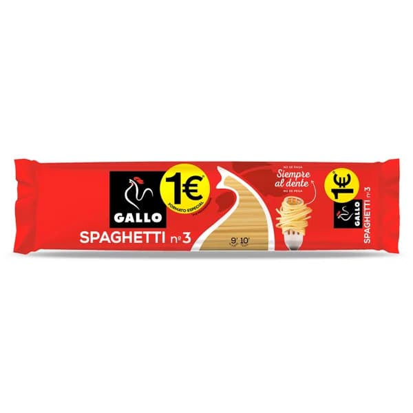 Espaguetis nº 3 Gallo bolsa 400 g - 0.4 kg - Imagen del producto en Findit
