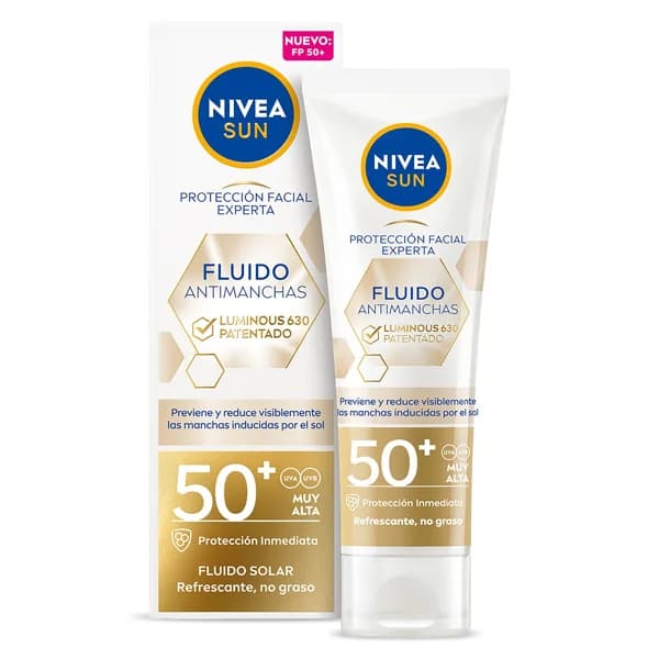 Protección solar facial fluido antimanchas spf 50+ Nivea tubo 40 ml - 0.04 l - Imagen del producto en Findit