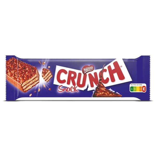 Barrita de galleta, chocolate y cereales Nestlé Crunch bolsa 1 unidad - 1 ud - Imagen del producto en Findit