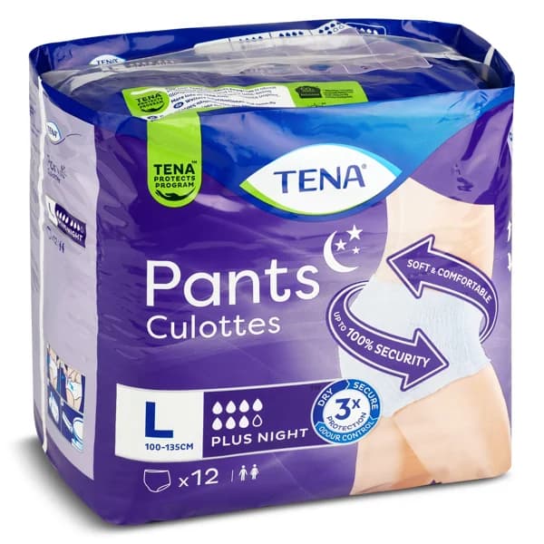 Pants de incontinencia plus night talla L Tena bolsa 12 unidades - 11.97 ud - Imagen del producto en Findit