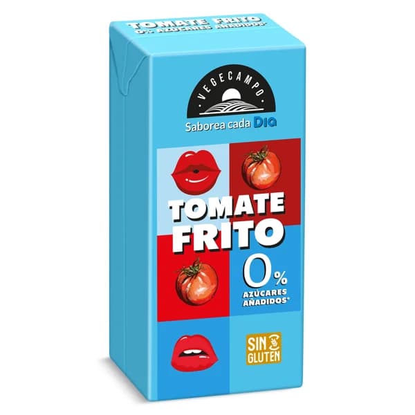 Tomate frito 0% azúcares añadidos Vegecampo de Dia brik 390 g - 0.39 kg - Imagen del producto en Findit
