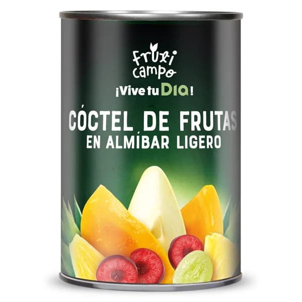 Frutas variadas en almíbar ligero Fruticampo de Dia lata 240 g - 0.24 kg - Imagen del producto en Findit