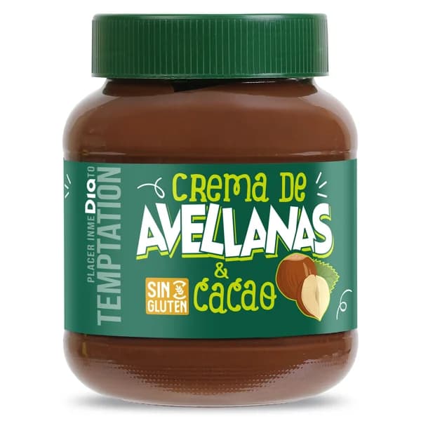 Crema de avellanas y cacao Temptation de Dia frasco 380 g - 0.38 kg - Imagen del producto en Findit