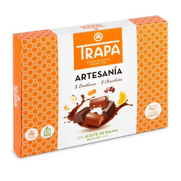 Bombones artesanía Trapa caja 72 g - 0.07 kg - Imagen del producto en Findit