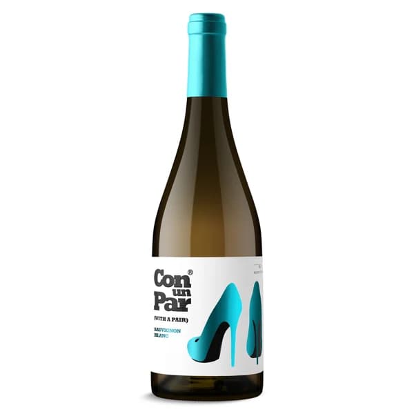 Vino blanco sauvignon Con un par botella 75 cl - 0.75 l - Imagen del producto en Findit
