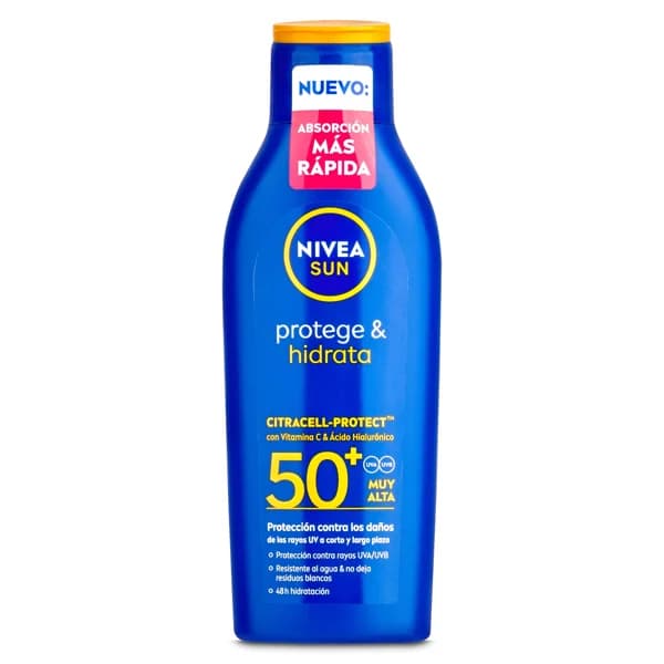 Leche solar protege & hidrata spf 50+ Nivea bote 200 ml - 0.2 l - Imagen del producto en Findit