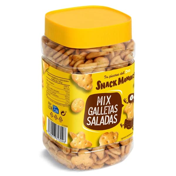 Mix de galletas saladas Snack Maniac de Dia bote 350 g - 0.35 kg - Imagen del producto en Findit
