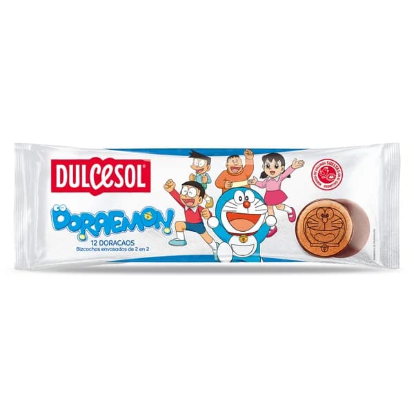 Mini lunas de cacao Doraemon Dulcesol bolsa 180 g - 0.18 kg - Imagen del producto en Findit