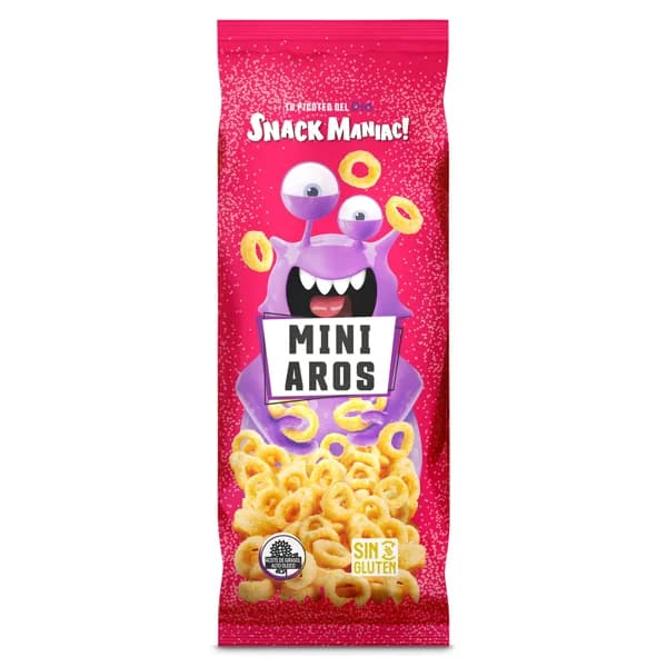 Mini aros de maíz frito Snack Maniac de Dia bolsa 45 g - 0.05 kg - Imagen del producto en Findit