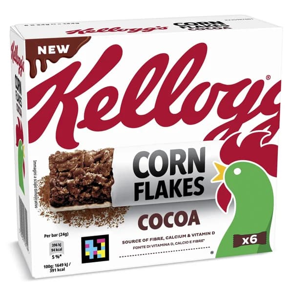 Barritas de cereales de maíz y chocolate Kellogg's Corn Flakes caja 144 g - 0.14 ud - Imagen del producto en Findit
