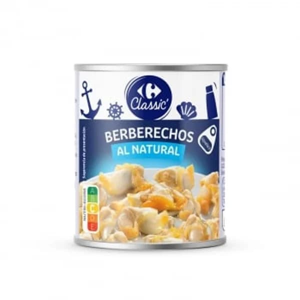 Berberechos al natural XS Carrefour 90 g. - 0.09 kg - Imagen del producto en Findit