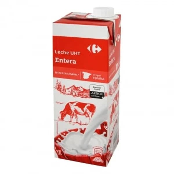 Leche entera Carrefour brik 1 l. - 1 l - Imagen del producto en Findit