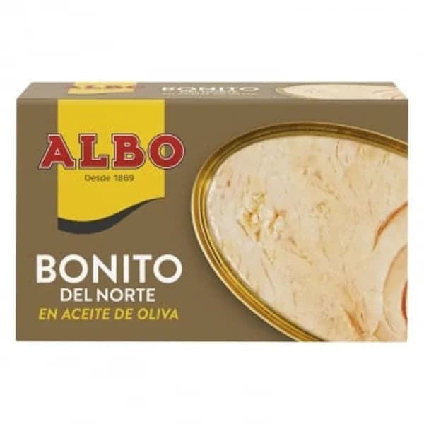 Bonito del Norte en aceite de oliva Albo sin gluen y sin lactosa 82 g. - 0.08 kg - Imagen del producto en Findit