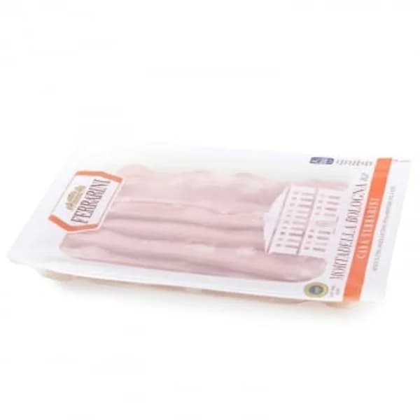 Mortadela bologna italiana en lonchas Ferrarini 150 g aprox - 0.15 kg - Imagen del producto en Findit