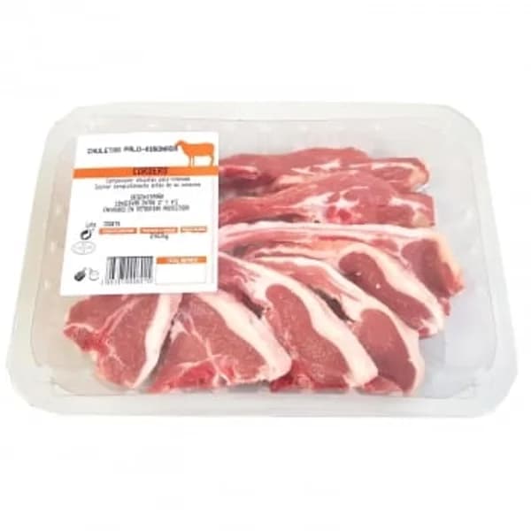 Chuletas de Cordero Palo-Riñonada 400 g - 0.6 kg - Imagen del producto en Findit