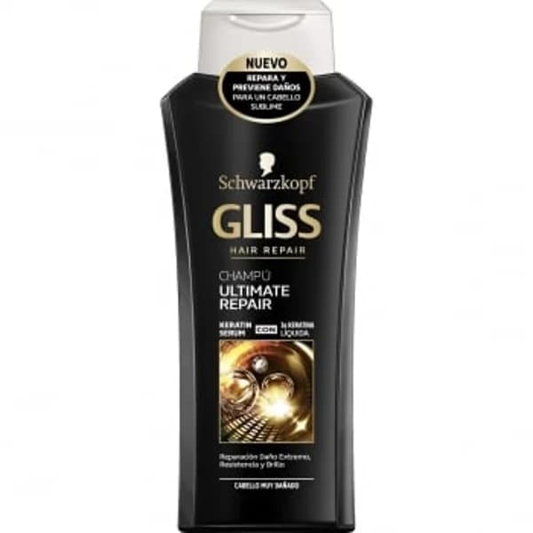 Champú ultra reparador para cabello muy dañado y seco Ultimate Repair Gliss 400 ml. - 0.4 l - Imagen del producto en Findit