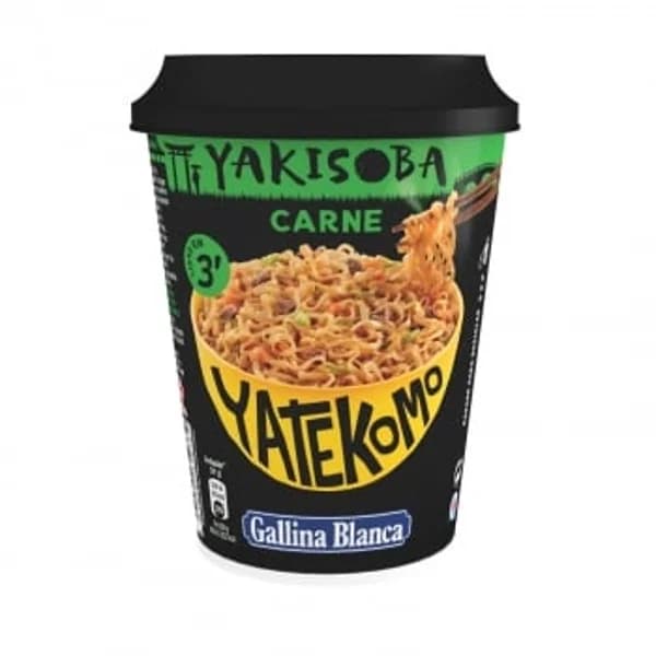 Fideos orientales con carne Yakisoba Yatekomo Gallina Blanca 93 g. - 0.09 kg - Imagen del producto en Findit