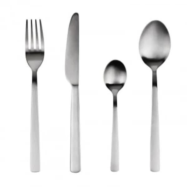 Set 24 Pza Cubertería Mate Acero Inoxidable Reciclado SAN IGNACIO Root - 1 ud - Imagen del producto en Findit