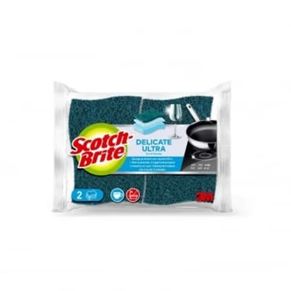 Set 2 Estropajos Tricapa Delicado SCOTCH BRITE Delicate Ultra - 2.01 ud - Imagen del producto en Findit