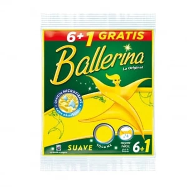 Bayetas 6 uds BALLERINA - Amarilla - 5.99 ud - Imagen del producto en Findit
