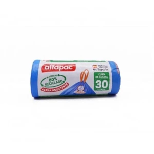 Bolsas de Basura Autocierre Ya Cortadas 30L 15 ud ALFAPAC - 15.33 ud - Imagen del producto en Findit