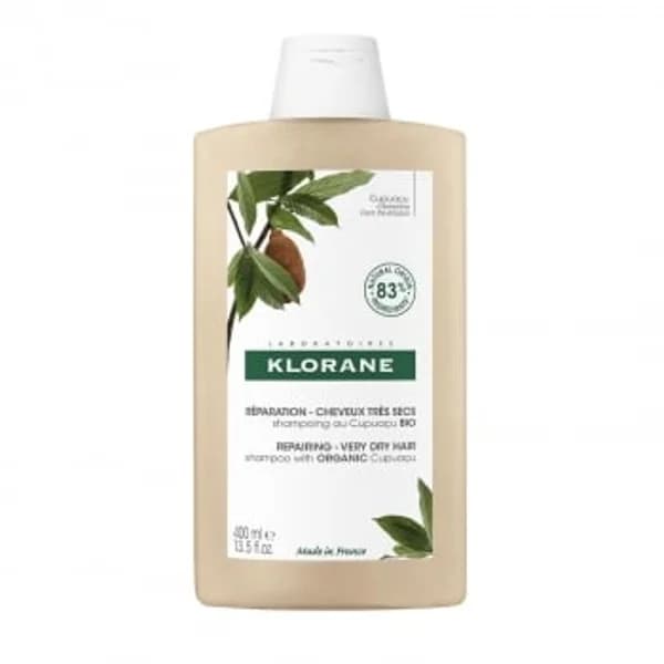 Champú reparador para cabello ondulado, rizado o encrespado ecológico Klorane 400 ml. - 0.4 l - Imagen del producto en Findit