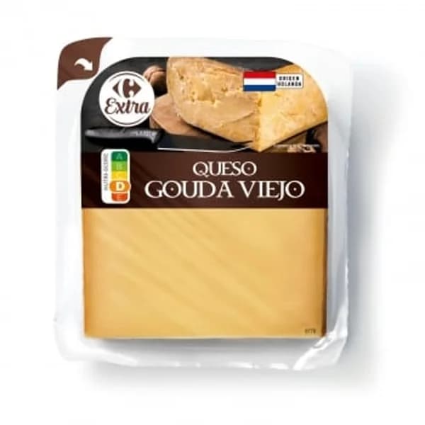 Queso gouda viejo Carrefour Extra sin lactosa 250 g. - 0.25 kg - Imagen del producto en Findit