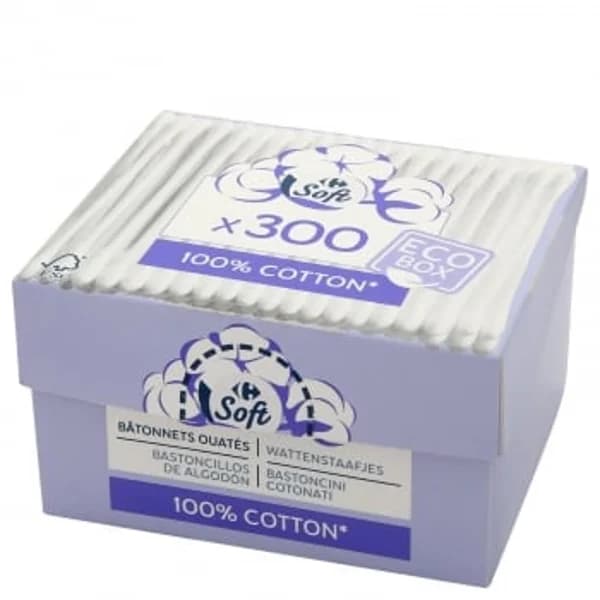 Bastoncillos Carrefour Soft 300 ud. - 1.35 ud - Imagen del producto en Findit