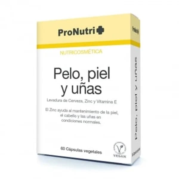 Complemento alimenticio para pelo, piel y uñas en cápsulas ProNutri 60 ud. - 0.02 kg - Imagen del producto en Findit