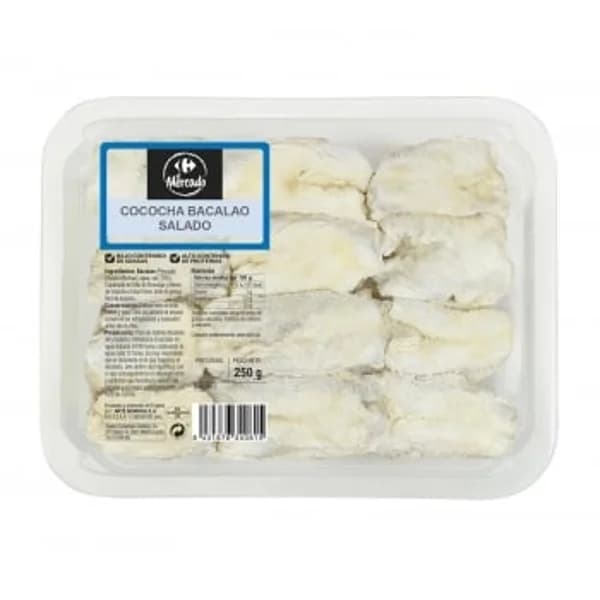 Cocochas de bacalao saladas Carrefour El Mercado 250 g - 0.25 kg - Imagen del producto en Findit