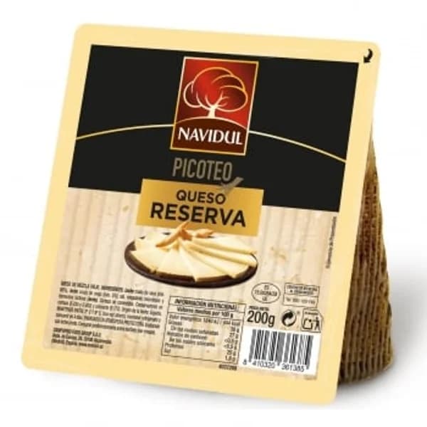 Queso reserva picoteo Navidul cuña 200 g. - 0.2 kg - Imagen del producto en Findit