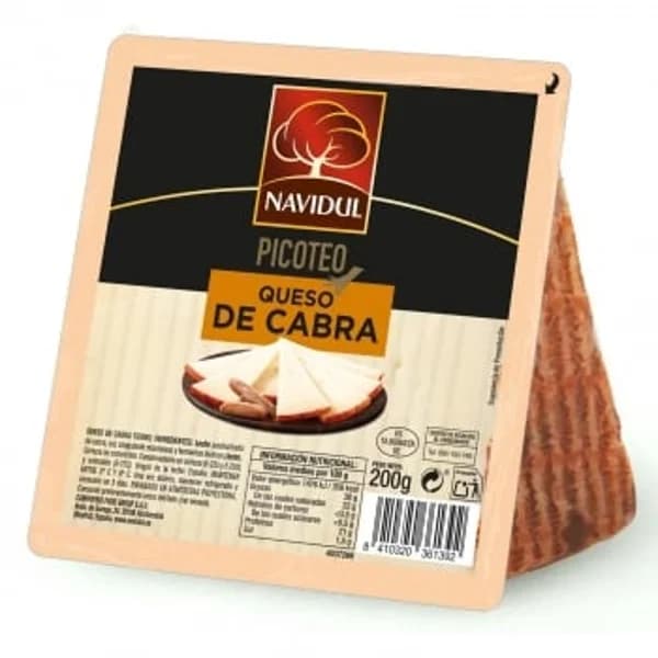 Queso de cabra picoteo Navidul cuña 200 g. - 0.2 kg - Imagen del producto en Findit