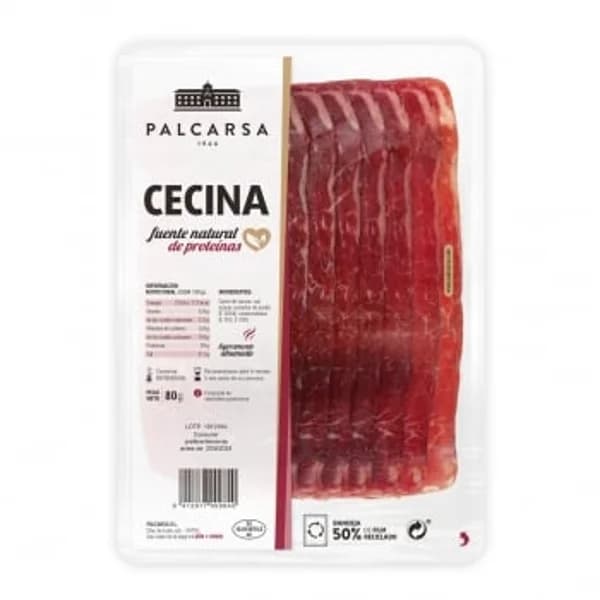 Cecina en lonchas Palcarsa 80 g - 0.08 kg - Imagen del producto en Findit