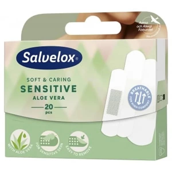 Apósitos sensitive con aloe vera Salvelox 20 ud. - 19.64 ud - Imagen del producto en Findit
