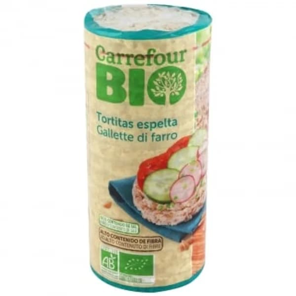Tortitas de espelta Carreofur Bio 130 g. - 0.13 kg - Imagen del producto en Findit