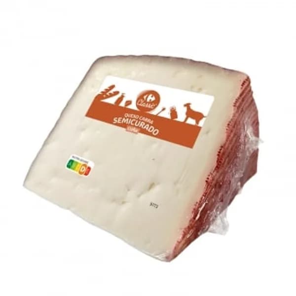 Queso de cabra semicurado Carrefour Classic cuña de 300 g - 0.3 kg - Imagen del producto en Findit