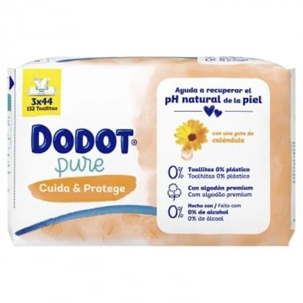 Toallitas para bebé pure cuida & protege 133 ud. - 136.88 ud - Imagen del producto en Findit