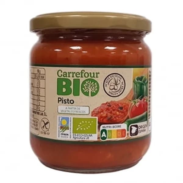Pisto ecológico Bio Carrefour sin gluten 340 g. - 0.37 kg - Imagen del producto en Findit