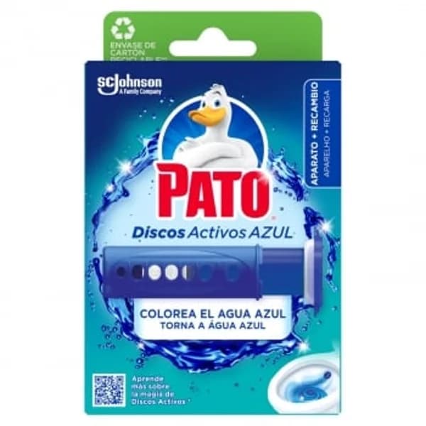 Discos WC activos azul aparato + recambio Pato 1 ud. - 1 ud - Imagen del producto en Findit