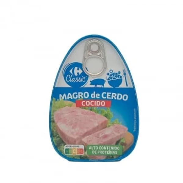 Magro de cerdo Classic Carrefour 220 g. - 0.22 kg - Imagen del producto en Findit