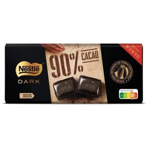 Chocolate negro 90% cacao Nestlé Dark sin gluten 110 g. - 0.11 kg - Imagen del producto en Findit