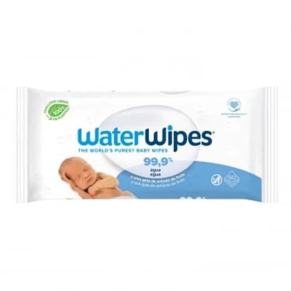 Toallitas sensibles para recién nacido biodegradables sin fragancia WaterWipes 60 ud. - 57.86 ud - Imagen del producto en Findit