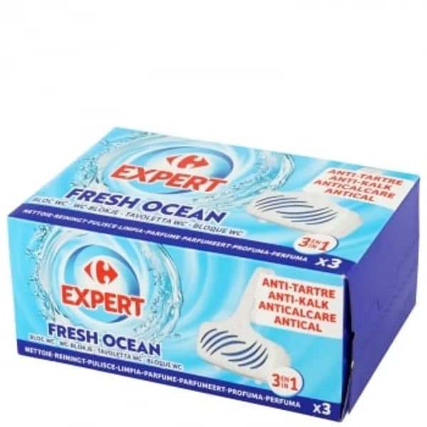 Bloc WC marino Carrefour Expert 3 ud. - 0.12 kg - Imagen del producto en Findit