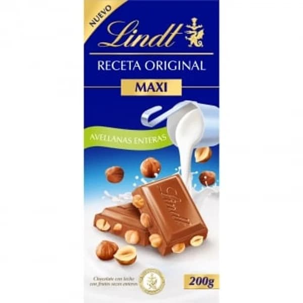 Chocolate con leche con avellanas Lindt 200 g. - 0.2 kg - Imagen del producto en Findit